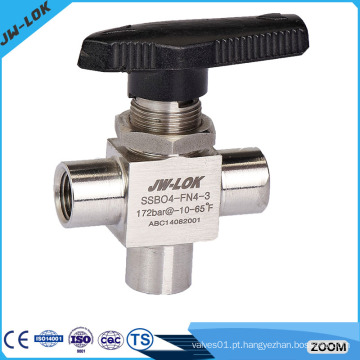 China 1Pc Screw Stainless Steel Ball Valve